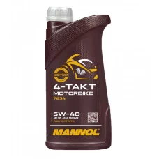 MANNOL МАСТИЛО SILNIKOWY 4T MOTORBIKE 5W40 1L SYNTETYCZNY ESTER TECHNOLOGY (JASO MA/MA2) (7814) (20)