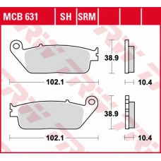 TRW LUCAS ZF КОЛОДКИ ДИСКОВІ ТОРМОЗНІ KH196 SINTER YAMAHA RA 125/400 X-MAX '17-, YP 125/250 X-MAX '10-'16, YP 400 X-MAX '13-'16 ПЕРІД