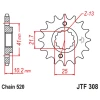 ПЕРЕДНЯ ЗІРКА JR CHT 345 16 HONDA NX 650, FX 650, YAMAHA XT 660, FMX (34516JT) (LANC. 520) (+1) - зображення 1