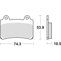 TRW LUCAS КОЛОДКИ ДИСКОВІ ТОРМОЗНІ KH123 SINTER STREET YAMAHA SRX 600 88-95, FZ 750 89-94, XV 750 92-94, TDM 850 91-96, FJ 1200 88-97, XVZ 1300 86-01, XV 1600 99-04, ПЕРІД/ЗАД (АКЦІЯ)