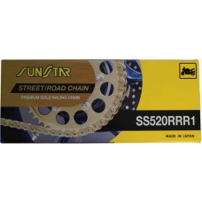 SUNSTAR ЛАНЦЮГ 520RRR1-118G (520ZVMXG) DO 1000 CCM (XW RING) КОЛІР ЗОЛОТИЙ (520RRR1118G) - ЗАМІНЮЄ SS520RTG1-118G