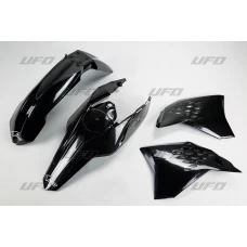 UFO КОМПЛЕКТ ПЛАСТІКОВ KTM EXC '09-'10 КОЛІР ЧОРНИЙ  (KT511E001)