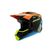 ALPINESTARS ШОЛОМ SM3 YOUTH FRAY BLACK/ORANGE/YELLOW FLUO YM 50-51CM