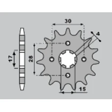 ПЕРЕДНЯ ЗІРКА PBR CHT 255 13 18NC NSR 50 (89-93) (LANC. 420)