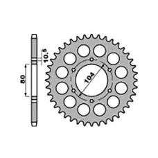ЗАДНЯ ЗІРКА JR 501 32 KAWASAKI Z 750 C 80-87, GPZ 1100 81-85 (LANC. 630)