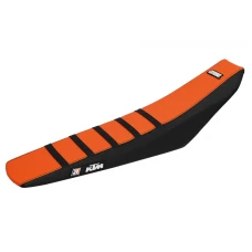 BLACKBIRD ЧОХОЛ / ОБШИВКА NA СИДІННЯ KTM SX/SXF '98-'06, EXC/EXCF '98-'07 (SX ALL MODELS '98-'06) (EXC ALL MODELS '98-'07) ZEBRA КОЛІР ЧОРНИЙ КОЛІР ПОМАРАНЧ