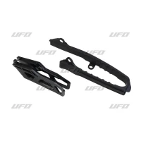 UFO КОМПЛЕКТ КРІПЛЕННЯ (SU04944001) + НАПРАВЛЯЮЧА (SU04945001) SUZUKI RMZ 250 19-23, RMZ 450 '18-23 КОЛІР ЧОРНИЙ