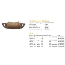 DZE КОТУШКА UZWOJENIA YAMAHA YFS 200 BLASTER YFS200 88-07