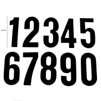 TMV DIGITS 150MM ЧОРНИЙ '0' (20PCS)