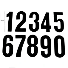 TMV DIGITS 150MM ЧОРНИЙ '0' (20PCS)