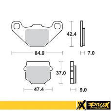 PROX ПЕРІД ТОРМОЗНИЙ ПІДКЛАДКА KX80 '88-96 + RM80 '86-95