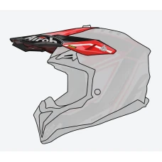 AIROH AVIATOR 3 PEAK LEAGUE ЧЕРВОНА БЛИСК