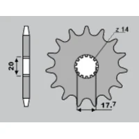 ПЕРЕДНЯ ЗІРКА JR CHT 577 15 (55815JT) YAMAHA YZ 80/85, DT 125R, TDR 125