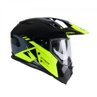 KENNY RACING 2025 ШОЛОМ DUAL ADVENTURE МОДЕЛЬ EXTREME GRAPHIC NEON ЖОВТИЙ КОЛІР CZARNY/SZARY/ZOLTY РОЗМІР L  (59 - 60 CM)