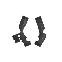 RACETECH (RTECH) КРИШКИ РАМИ (КОМПЛЕКТ) BI-MATERIAL СУПЕР GRIP KTM SX 65 '16-'24, HUSQVARNA TC 65 '17-'24, GAS GAS MC 65 '21-'24 КОЛІР ЧОРНИЙ