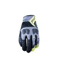 FIVE GLOVES РУКАВИЦІ SKORZANO-TEKSTYLNE TFX3 AIRFLOW КОЛІР CZARNY/ZOLTY FLUO РОЗМІР 9 (M)