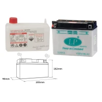 LANDPORT АКУМУЛЯТОР Y50-N18L-A2 12V 20AH 206X91X164 (G50N18LA2) OBSLUGOWY - ELEKTROLIT OSOBNO (2) UE2019/1148