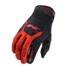 KENNY RACING 2025 РУКАВИЦІ CROSS/ENDURO МОДЕЛЬ SAFETY RED КОЛІР ЧОРНИЙ/ЧЕРВОНИЙ РОЗМІР XL