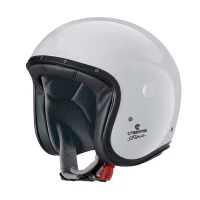 ШОЛОМ МОТОЦИКЛЕТНИЙ ВІДКРИТИЙ CABERG JET МОДЕЛЬ FREERIDE X SOLID КОЛІР БІЛИЙ ГЛЯНЦЕВИЙ РОЗМІР M (СКЛО ДЛЯ ШОЛОМА У КОМПЛЕКТІ)