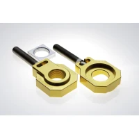ACCEL НАТЯГУВАЧ ЗАДНЬОЇ OSKI ZE БОЛТ KTM SX/SXF/EXC 125-530 '08-'12, EXC/EXCF '08-'19 (SR 20MM) КОЛІР ЗОЛОТИЙ (КОМПЛЕКТ. 2 ШТУКИ.)