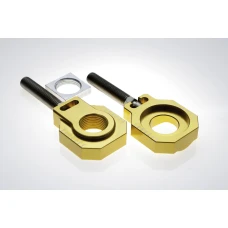 ACCEL НАТЯГУВАЧ ЗАДНЬОЇ OSKI ZE БОЛТ KTM SX/SXF/EXC 125-530 '08-'12, EXC/EXCF '08-'19 (SR 20MM) КОЛІР ЗОЛОТИЙ (КОМПЛЕКТ. 2 ШТУКИ.)