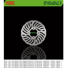 NG ДИСК ТОРМОЗНИЙ ЗАД BETA EVO 125/200/250/290/300 09-17 (160MM) WAVE
