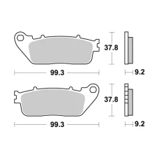 SBS BRAKEPADS SINTERED ЗАДНЬОЇ