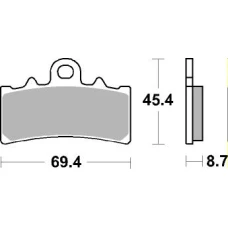 SBS BRAKEPADS SINTERED