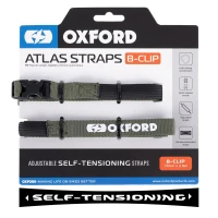 OXFORD РЕМНІ TRANSPORTOWE ATLAS B-CLIP 17MM X 2M 2 ШТУКИ W КОМПЛЕКТІ КОЛІР ЗЕЛЕНИЙ (ХАКІ)