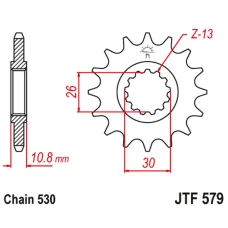 JT ЗІРОЧКА ПЕРІД 579 14 YAMAHA R1/ FJ 1200/ XJR (57914JT) (LANC. 530)