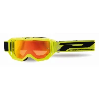 PROGRIP 2024/11 ОКУЛЯРИ PG3300-310 FL VISION КОЛІР ЖОВТИЙ FLUO МАТОВА (СТІКЛО PG3348 ЧЕРВОНА LUSTRZANA ANTISCRATCH, NO FOG, ANTI UV)