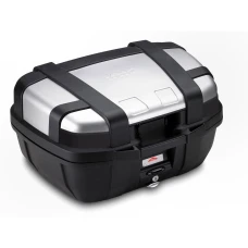 GIVI 52 LITRE ТОП-CASE ЧОРНИЙ WITH АЛЮМІНІЄВІ FINISH WITH ТОП ВІДКРИТТЯ
