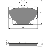 GOLDFREN ТОРМОЗНИЙ КОЛОДКИ 113 КЕРАМІЧНІ КАРБОНОВОГО AD