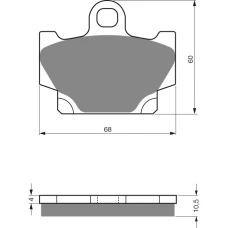 GOLDFREN ТОРМОЗНИЙ КОЛОДКИ 113 КЕРАМІЧНІ КАРБОНОВОГО AD