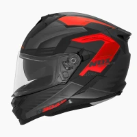 NOX ШОЛОМ INTEGRALNY (ПОВНИЙ FACE) Z БЛЕНДА N304S CARVER КОЛІР ЧОРНИЙ/ЧЕРВОНИЙ МАТОВА РОЗМІР S