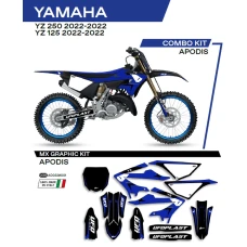 UFO КОМПЛЕКТ НАЛІПОК (OKLEIN) YAMAHA YZ 125/250 '22 APODIS КОЛІР ЧОРНИЙ