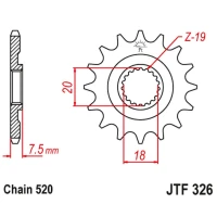 JT ЗІРОЧКА ПЕРІД 340 14 HONDA CR 125 '87-'03 (34014JT) (LANC. 520)