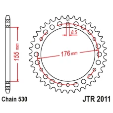 JT ЗІРОЧКА ЗАД 4392 46 TRIUMPH TIGER SPORT 1050 14-19 (+1) (439246JT) (LANC. 530)