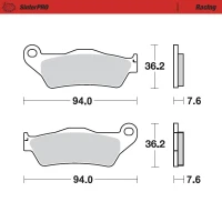 MOTO-MASTER BRAKEPADS KTM: 125-200-250-300-350-360-380-440-500, ВСІ SX E