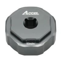 ACCEL КЛЮЧІ ДО СЕРВІСУ ПІДВІСКА ПЕРІД SHOWA ДВОКАМЕРНАКОМПЛЕКТ ADAPTEROWДЛЯ ДЕМОНТАЖУ ВСТАВКИ I ЗОВНІШНОЇ ГАЙКИ 50MM (HONDA,SUZUKI,KAWASAKI) (SHOWA) (FCT01) (FCT-01)