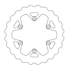 MOTO-MASTER ДИСК ТОРМОЗНИЙ ЗАД (PELNA) MUD SERIES (BLOTO) 245MM YAMAHA YZ 125 '02-'18, YZ 250 '02-'20, YZF 250/450 '02-'18