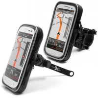 BIKETEC КОМПЛЕКТ ЧОХОЛ WODOODPORNYCH Z РУЧКОЮ NA КЕРМА EXTREME® ПОВОРОТНЕ 360 + ПІД ДЗЕРКАЛО NA ТЕЛЕФОН / СМАРТФОН / НАВІГАЦІЯ MOTO/ROWER TYP:155+140