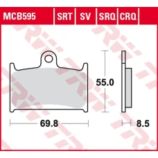 TRW LUCAS ZF КОЛОДКИ ДИСКОВІ ТОРМОЗНІ KH236 SINTER TRACK SUZUKI GSX-R 400 '90-'95, GSX-R 750 '88-'93, GSX-R 1000 '89-'92,TRIUMPH DAYTONA/SPEED TRIPLE/SPRINT 900/955 '91-'06, TIGER EXPLORER 1200 '12-'15, ROCKET 3 '04-'16, YAMAHA FZR 750R '89-'93 ПЕРІД