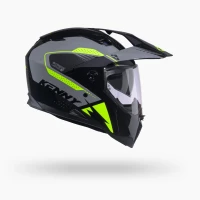 KENNY RACING ШОЛОМ DUAL ADVENTURE EXTREME GRAPHIC NEON ЖОВТИЙ КОЛІР  ЧОРНИЙ/ЖОВТИЙFLUO/SZARY РОЗМІР L