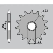 ПЕРЕДНЯ ЗІРКА JR CHT 406 16 APRILIA 125 (JTF394.16)