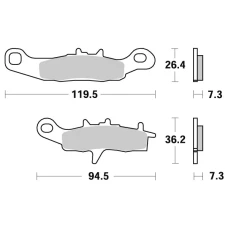 SBS BRAKEPADS SINTERED OFFROAD