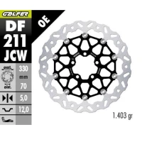 GALFER ДИСК ТОРМОЗНИЙ ПЕРІД KAWASAKI ZX 10R SE '18-; ZX 10RR NINJA '17- (FLOATECH) (330X70X5MM)