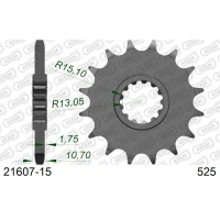 AFAM 2026/04 ШЕСТЕРНЯ ПЕРІД 2091 15 Z ГУМА YAMAHA FZ8 '10-'15, MT 09 '14-'20, MT 07 '14-'24 TDM 900 '02-'13 TENERE 700 19-, R1 '15'-24, TENERE 700 '20-'24 (JTF1591.15RB) (LANC. 525)
