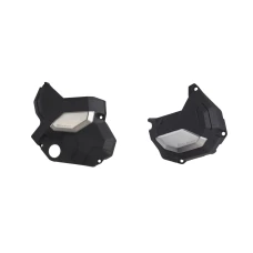 POLISPORT STREET КОМПЛЕКТ ЗАХИСТ КРИШКИ (DEKLA) ГЕНЕРАТОР І ЗАХИСТ КРИШКИ КОМПЛЕКТА СЦЕПЛЕННЯ KAWASAKI Z 650 '17-23' КОЛІР ЧОРНИЙ (8485500001+8485600001)