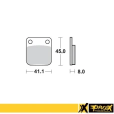 PROX КОЛОДКИ ДИСКОВІ ТОРМОЗНІ KH54 KAWASAKI KX 65 '00-20, SUZUKI RM 65 '03-05 ЗАД